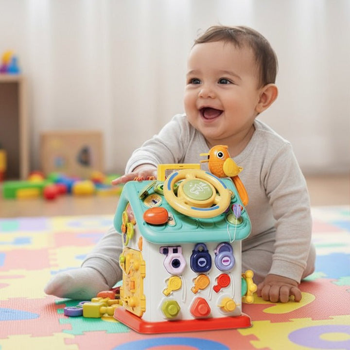 Montessori Busy House Toy for Fine Motor Skills