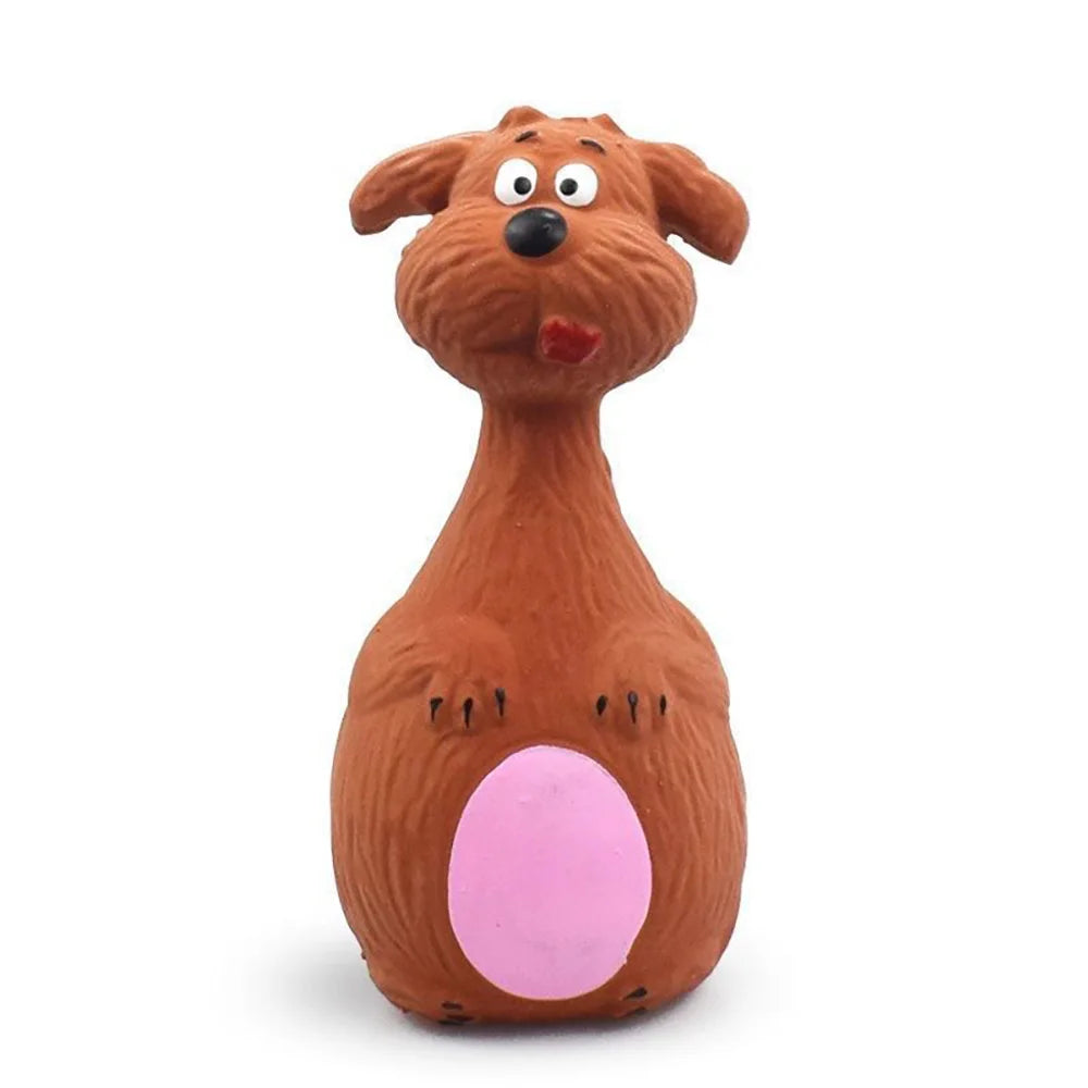 Dog Voice Toy Cartoon Shape Teddy Fadou Teeth Grinding Cleaning Plaything Rubber Anti Bite Training Pets Dogs Toys Pet Supplies