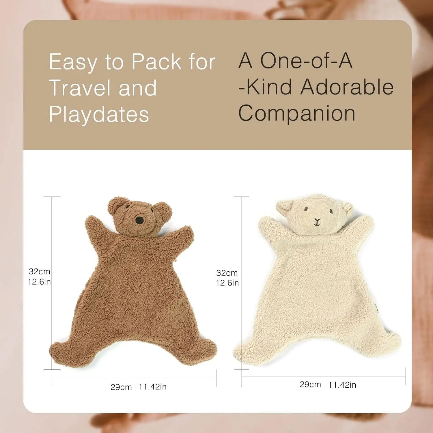 1PCS Baby Comfort Towel Cotton Comforter Blanket Soft Newborn Sleeping Dolls Kids Fashion Sleep Toy Soothe Appease Towel Bibs