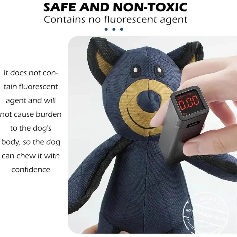 A non-toxic and cute teddy bear toy that is not easily damaged, with super strong resistance to biting by puppies