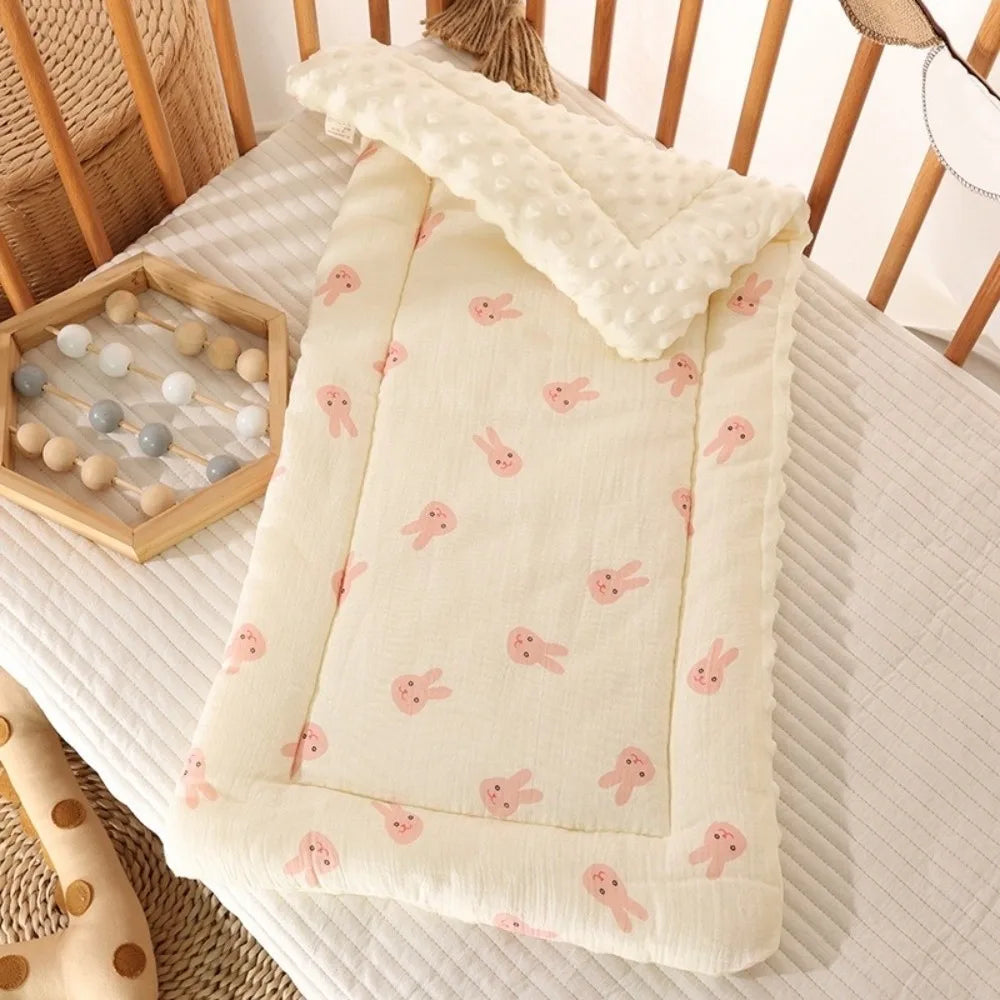 Comfortable Cartoon Baby Stroller Cushion Rabbit Rainbow Trolley Mattress Flower Cotton Baby Seat Cushion Car Seat
