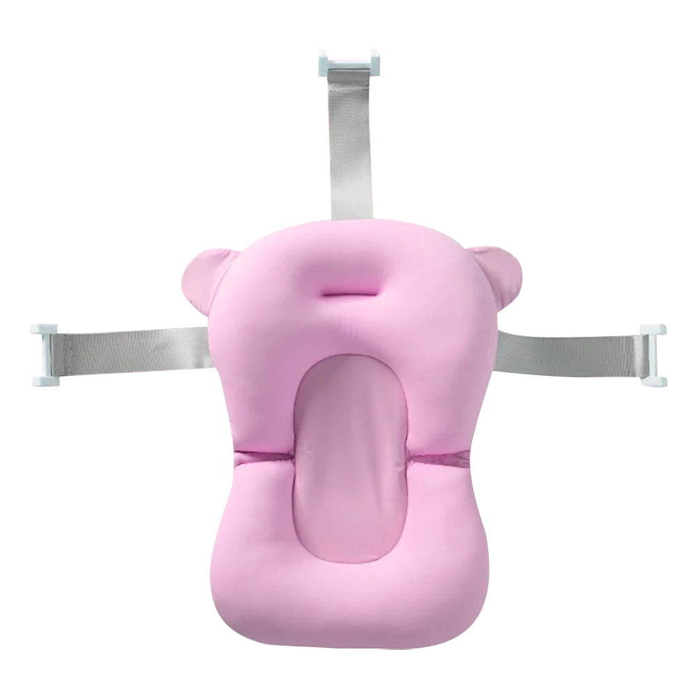 Newborn Baby Bath Cushion Seat Floating Bathing Pillow Seat Anti Slip Provides Comfort and Support for Baby 0-12 Months