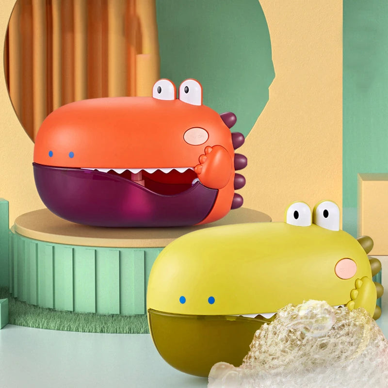 Baby Bath Toys for Kids Music Dinosaur Bubble Machine Bath Toys Bathtub Soap Automatic Bubble Maker Toys Baby Bathroom Toy