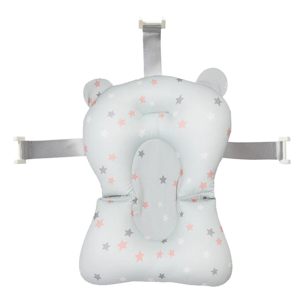 Newborn Baby Bath Cushion Seat Floating Bathing Pillow Seat Anti Slip Provides Comfort and Support for Baby 0-12 Months