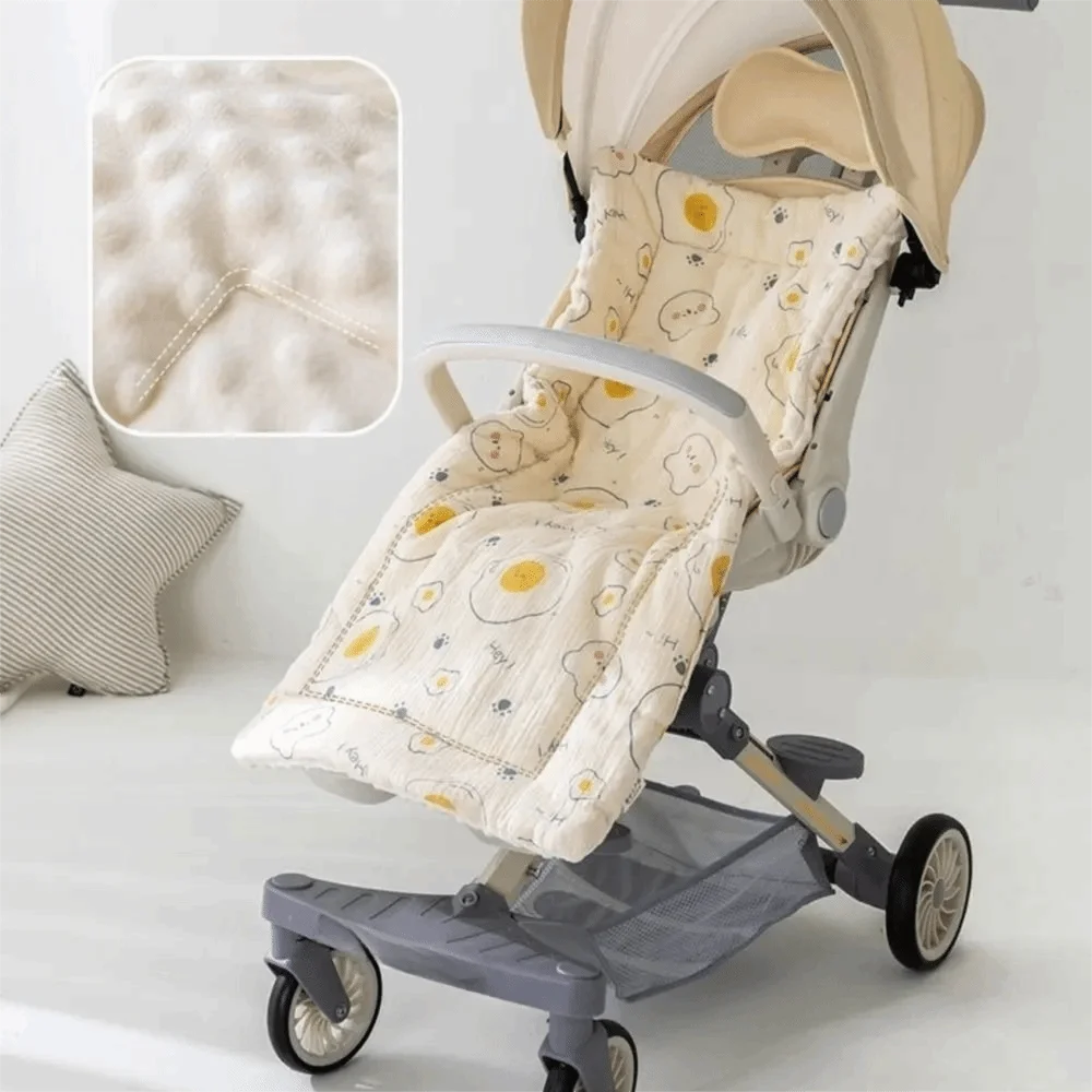Comfortable Cartoon Baby Stroller Cushion Rabbit Rainbow Trolley Mattress Flower Cotton Baby Seat Cushion Car Seat