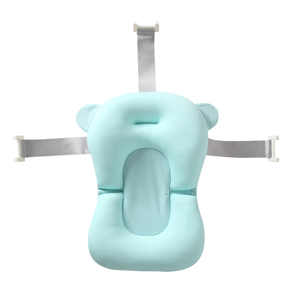 Newborn Baby Bath Cushion Seat Floating Bathing Pillow Seat Anti Slip Provides Comfort and Support for Baby 0-12 Months
