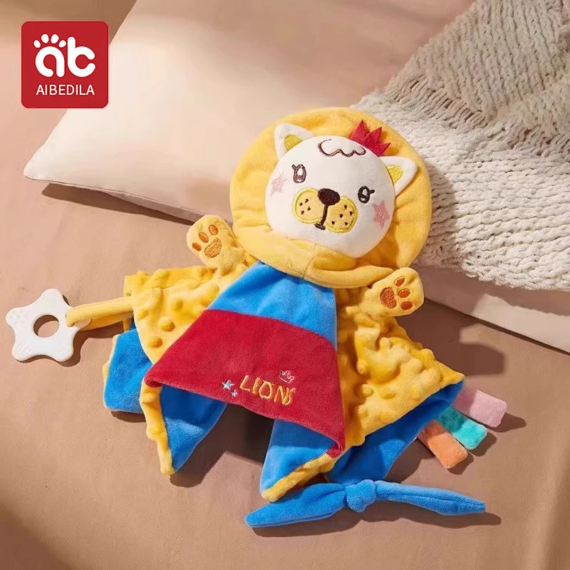 Baby Comforter Blanket Plush Stuffed Animal Security Blanket for Babies Soothe Appease Towel Soft Plush Newborn Sleeping Dolls