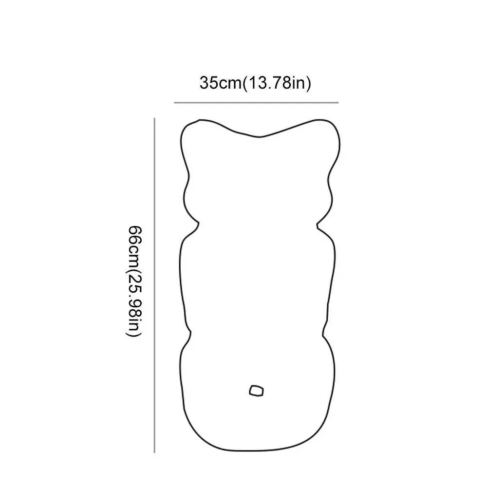 Comfort Soft Stroller Seat Cushion Skin-friendly Cute Baby Pram Cushion Infant Bear Embroidery Seat Liner Pad