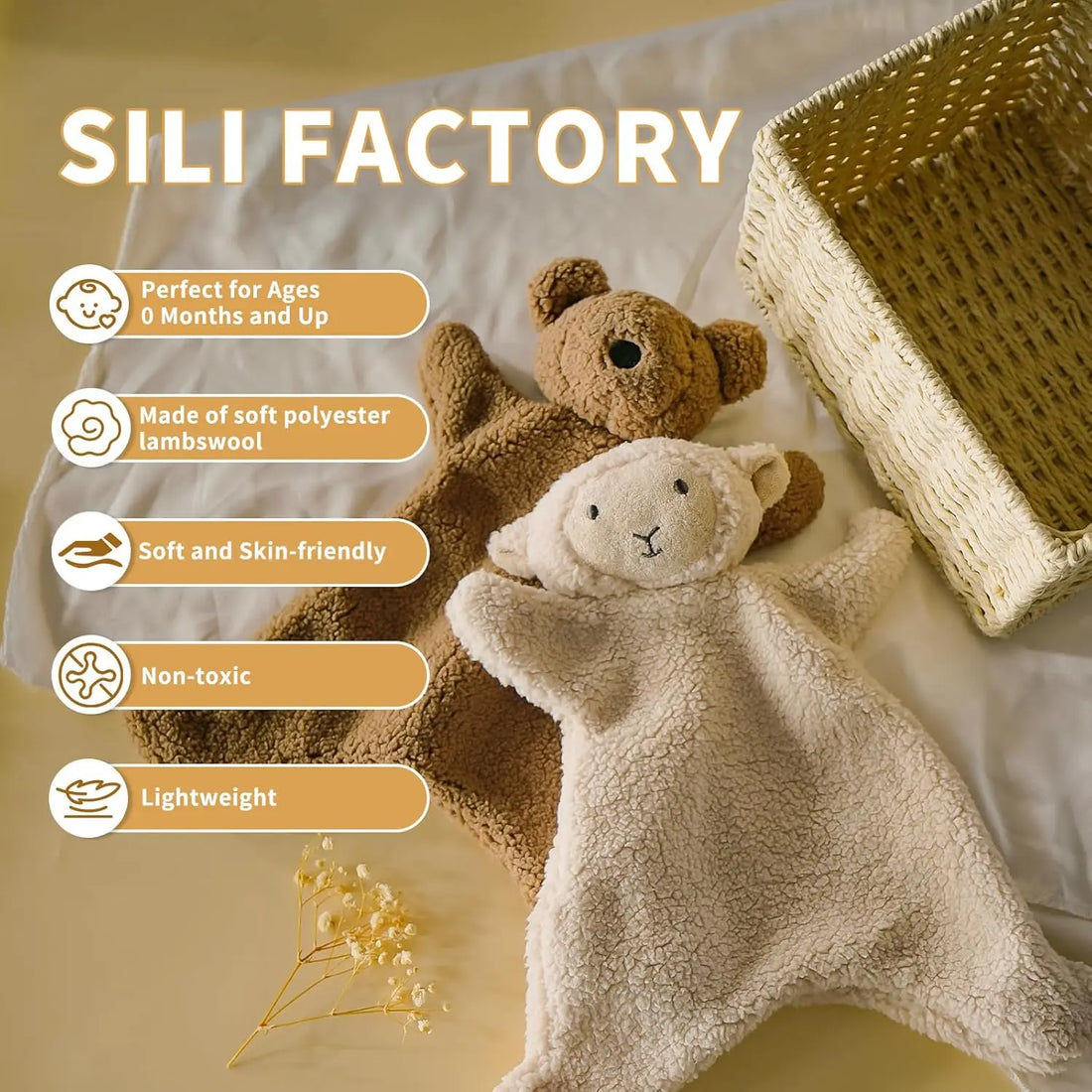 1PCS Baby Comfort Towel Cotton Comforter Blanket Soft Newborn Sleeping Dolls Kids Fashion Sleep Toy Soothe Appease Towel Bibs