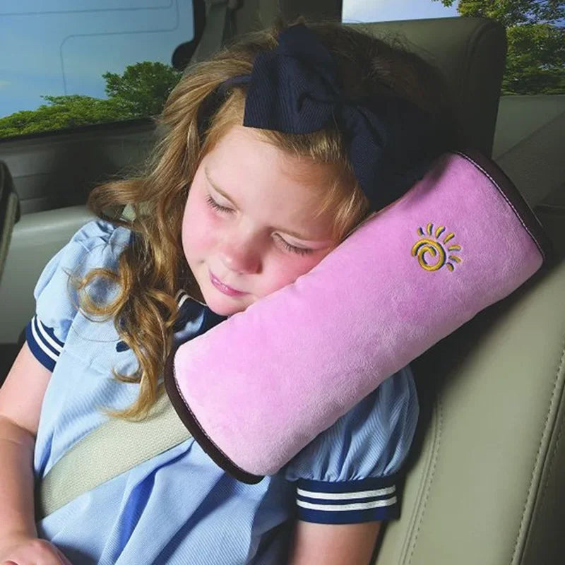 Toddler Baby Car Pillow Shoulder Cushion for Safety Harness Auto Seat Belt Support Pad Kids Travel Pillow Soft Comfort