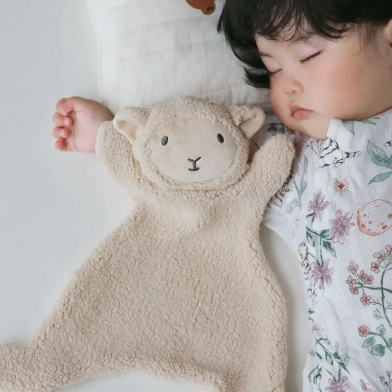 1PCS Baby Comfort Towel Cotton Comforter Blanket Soft Newborn Sleeping Dolls Kids Fashion Sleep Toy Soothe Appease Towel Bibs