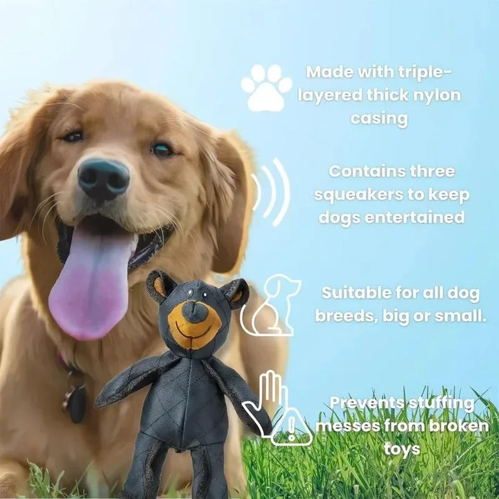 A non-toxic and cute teddy bear toy that is not easily damaged, with super strong resistance to biting by puppies
