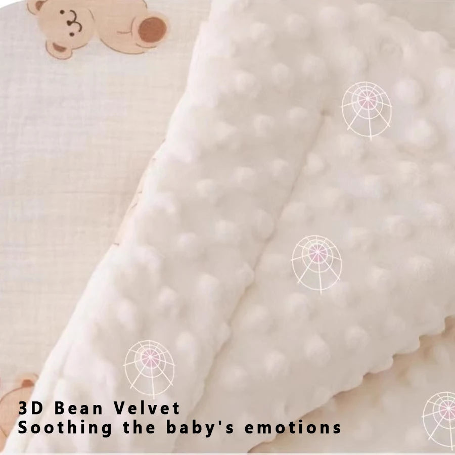 Baby Comfort Soft Breathable Stroller Cushion, Bean-Shaped Design, Multi-Scenario Use, Suitable for Children's Dining Carts, Newborn Strollers, Children's Swings, Children's Recliners, Recliner Backrests, Etc., Can Be Used Bo