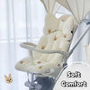 Comfort Soft Stroller Seat Cushion Skin-friendly Cute Baby Pram Cushion Infant Bear Embroidery Seat Liner Pad