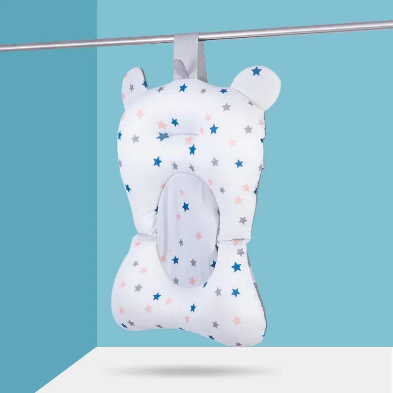 Baby Bath Seat Support Mat Newborn Bathtub Pillow Infant Anti-Slip Soft Comfort Body Cushion Children Shower Air Cushion Bed