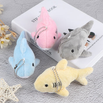 Cute Soft Shark Plush Key Chain