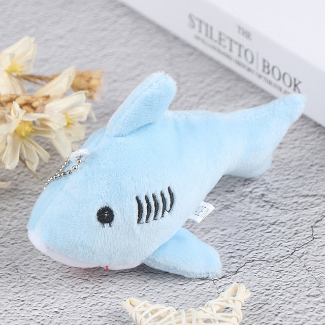 Cute Soft Shark Plush Key Chain