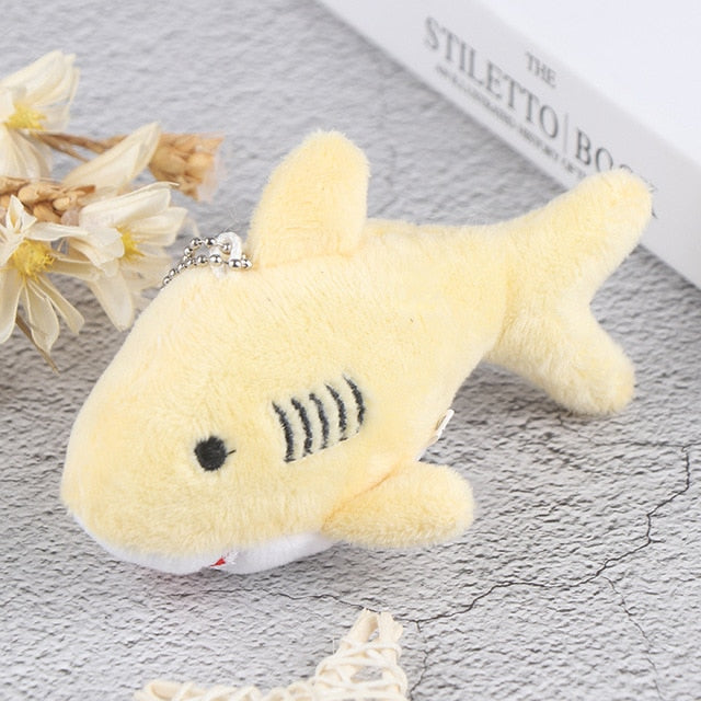 Cute Soft Shark Plush Key Chain