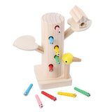 Montessori Educational Woodpecker Toy
